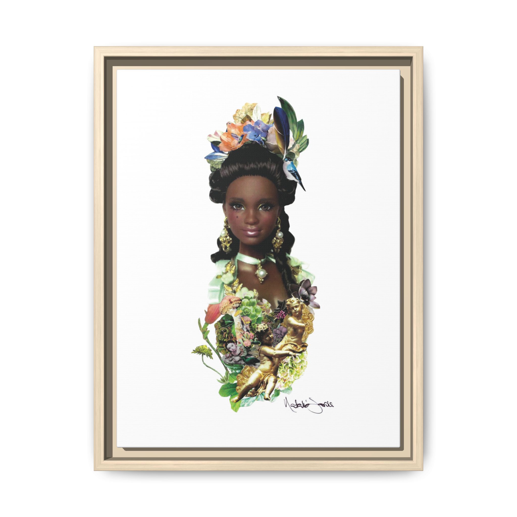 "Bridgerton Barbie" by Natalie Jarvis - Matte Canvas, Framed (Multi-color) - Image 16