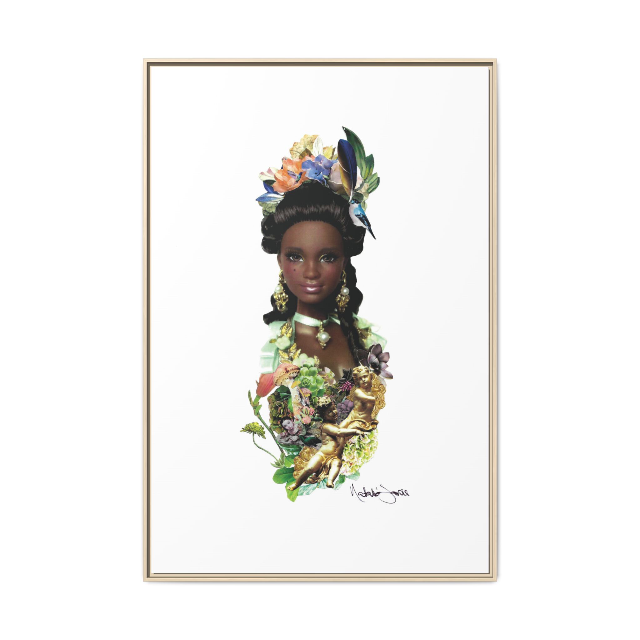 "Bridgerton Barbie" by Natalie Jarvis - Matte Canvas, Framed (Multi-color) - Image 12