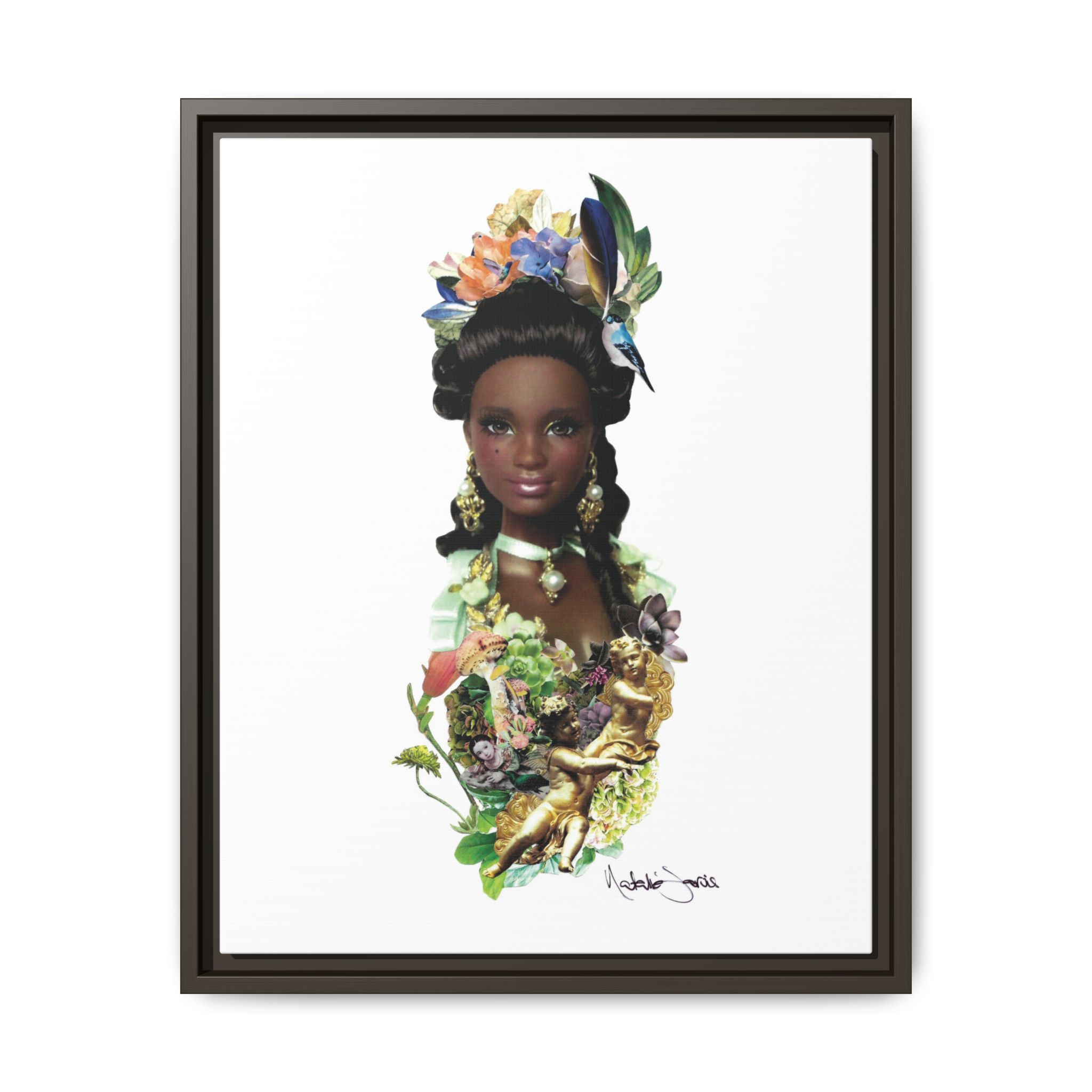 "Bridgerton Barbie" by Natalie Jarvis - Matte Canvas, Framed (Multi-color) - Image 35