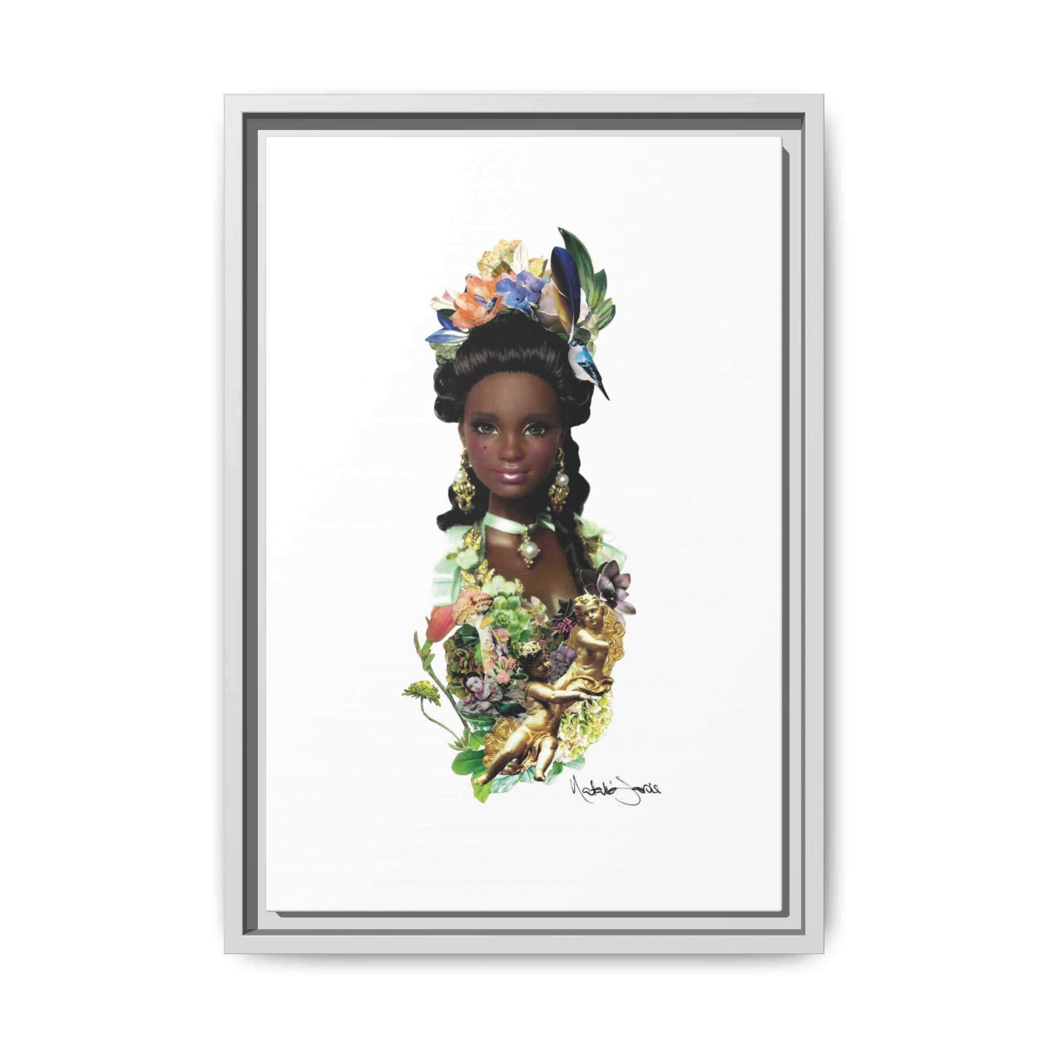 "Bridgerton Barbie" by Natalie Jarvis - Matte Canvas, Framed (Multi-color) - Image 23