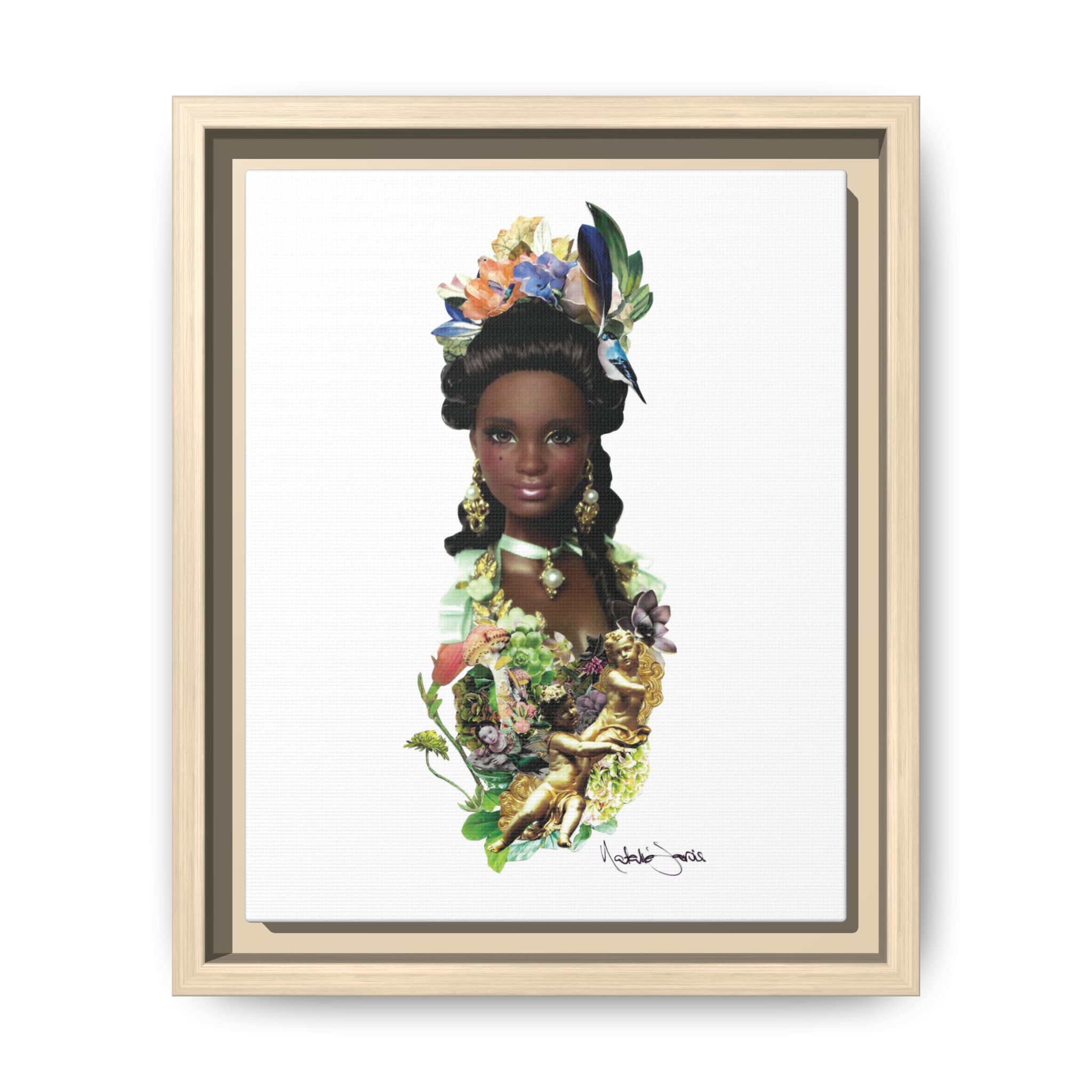 "Bridgerton Barbie" by Natalie Jarvis - Matte Canvas, Framed (Multi-color) - Image 29