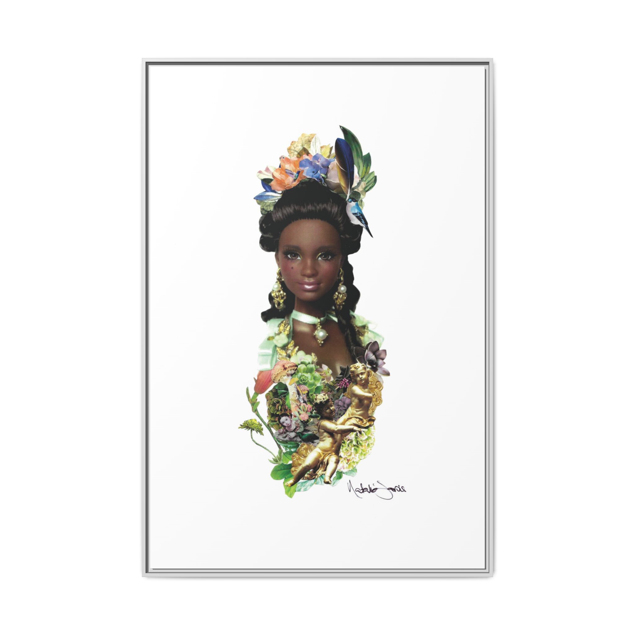 "Bridgerton Barbie" by Natalie Jarvis - Matte Canvas, Framed (Multi-color) - Image 10