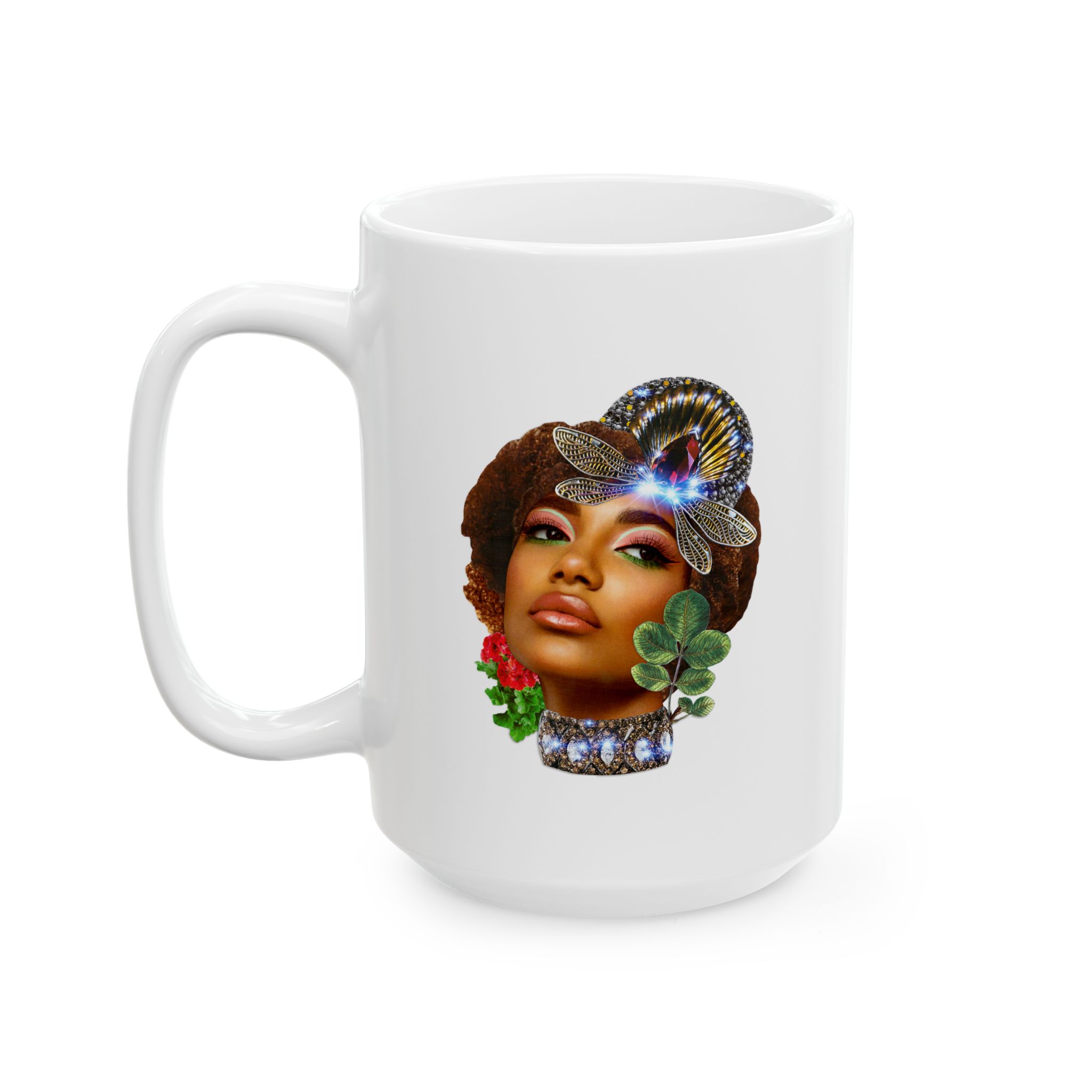 "Dragonfly" by Natalie Jarvis - Ceramic Mug, (11oz, 15oz) - Image 5