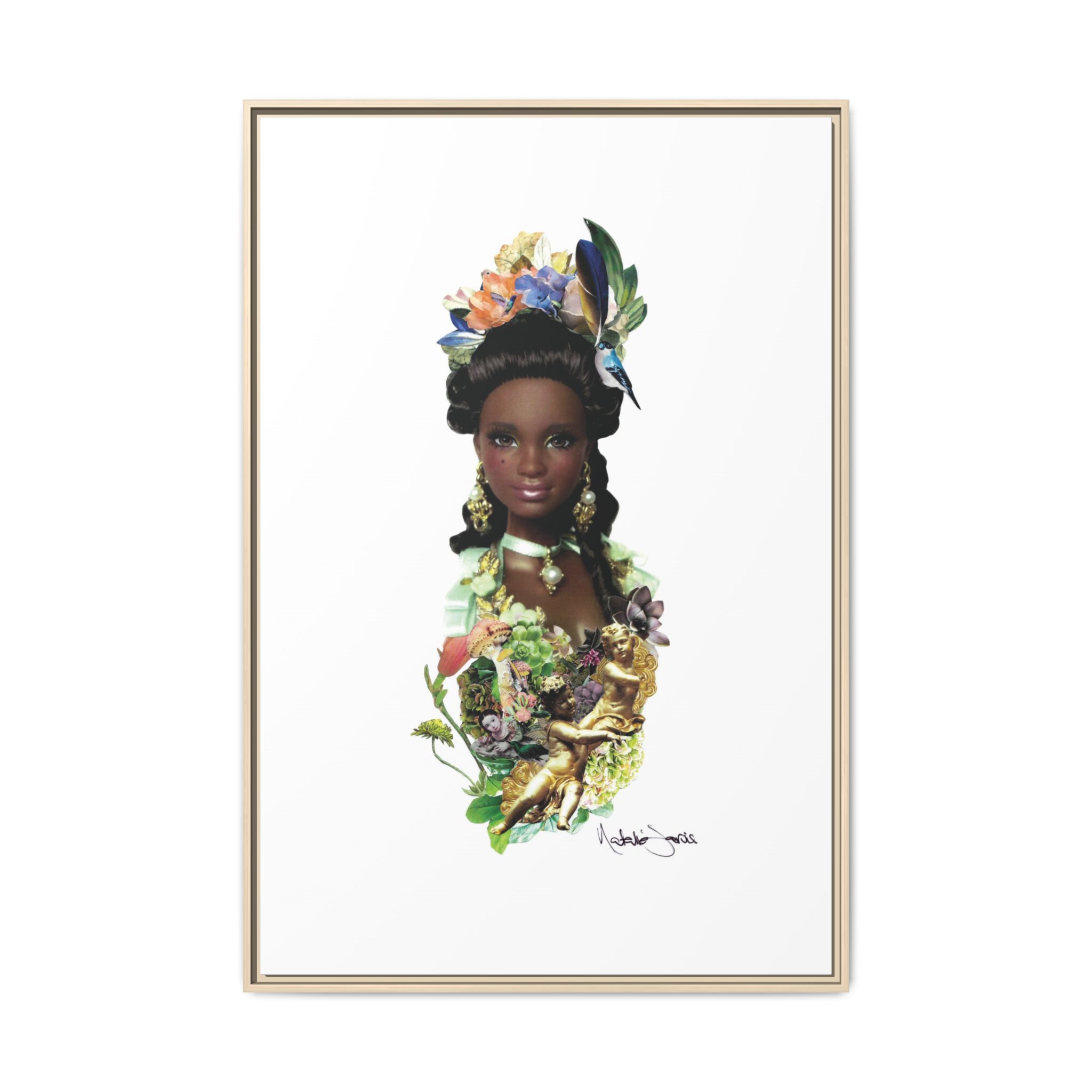 "Bridgerton Barbie" by Natalie Jarvis - Matte Canvas, Framed (Multi-color) - Image 19