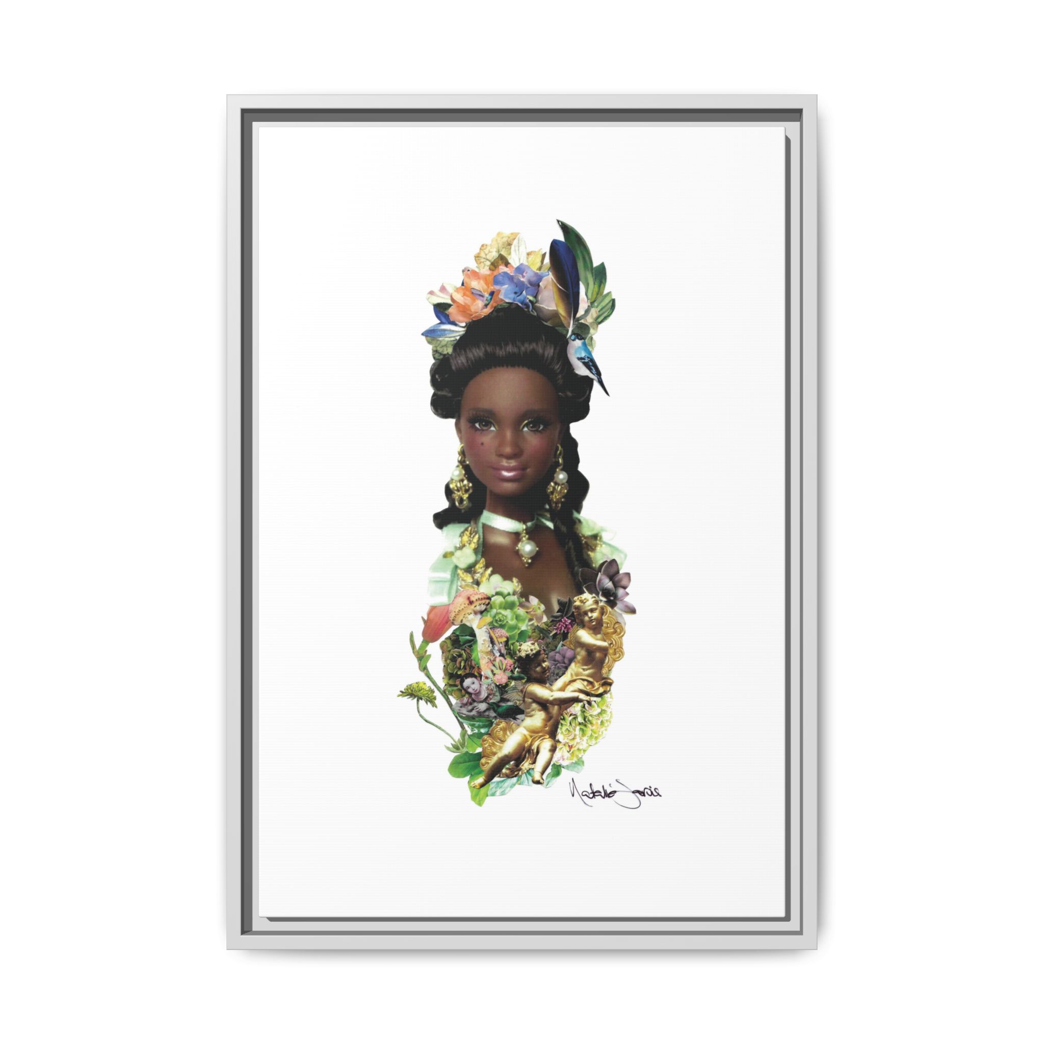 "Bridgerton Barbie" by Natalie Jarvis - Matte Canvas, Framed (Multi-color) - Image 48