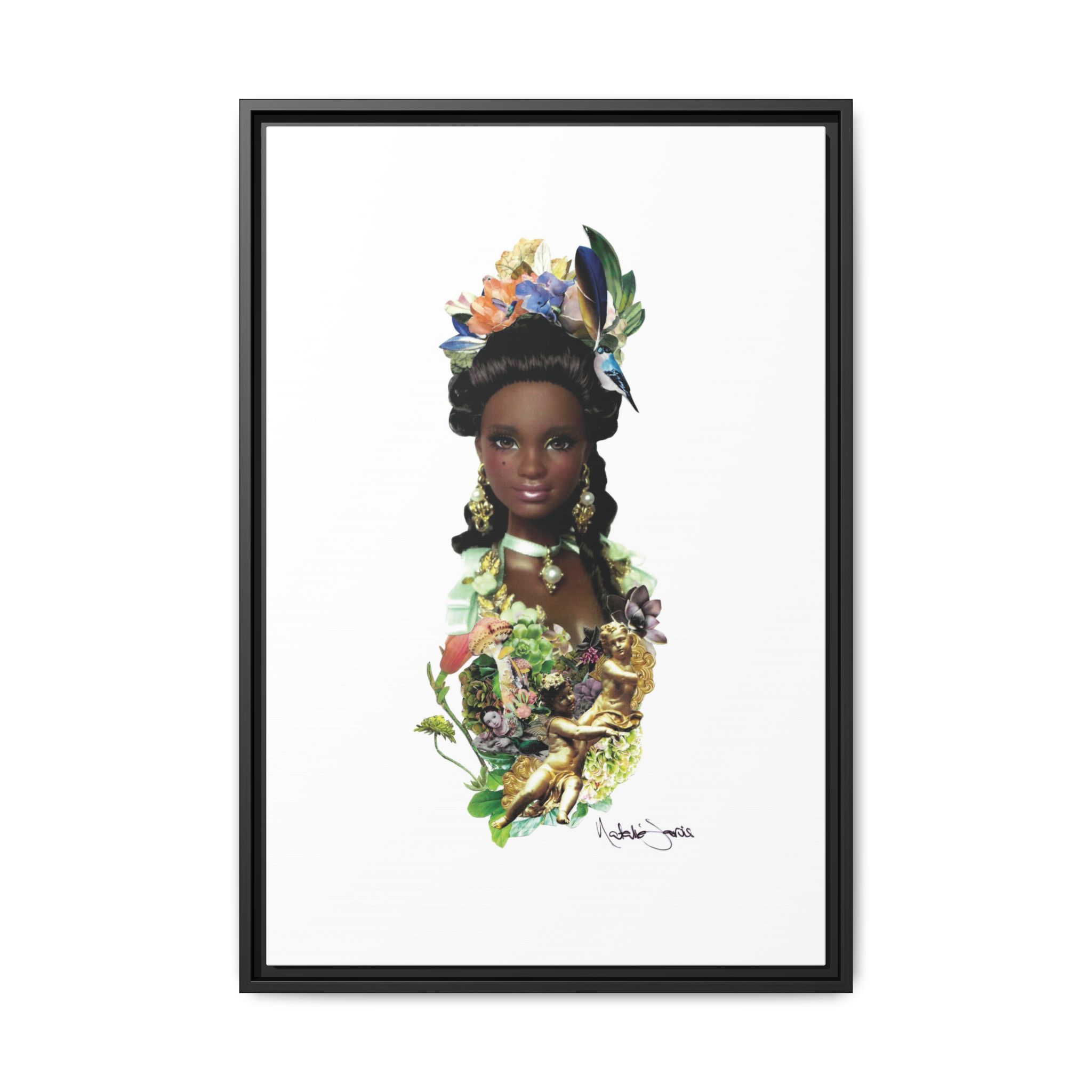 "Bridgerton Barbie" by Natalie Jarvis - Matte Canvas, Framed (Multi-color) - Image 25
