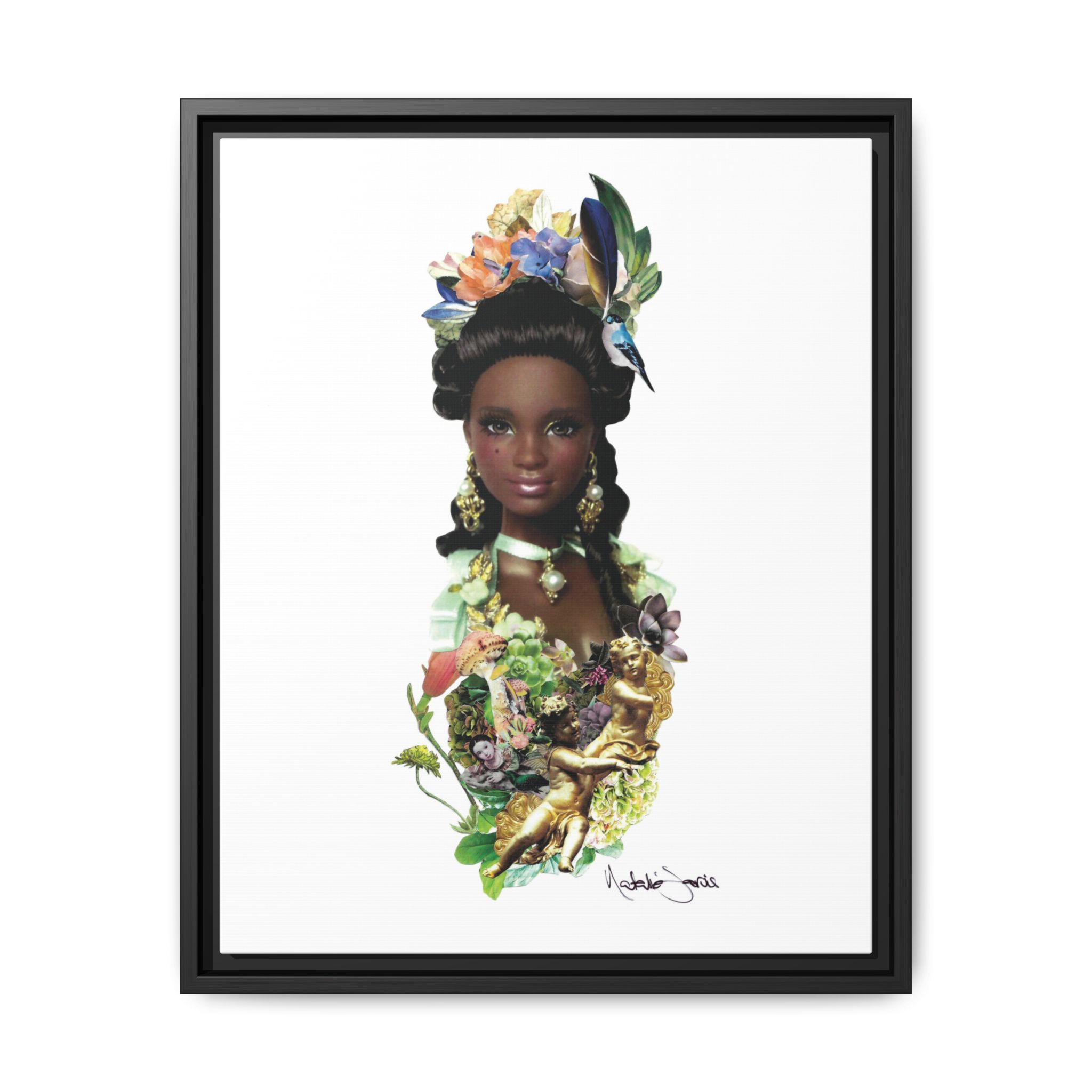 "Bridgerton Barbie" by Natalie Jarvis - Matte Canvas, Framed (Multi-color) - Image 36
