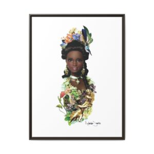 "Bridgerton Barbie" by Natalie Jarvis - Matte Canvas, Framed (Multi-color)