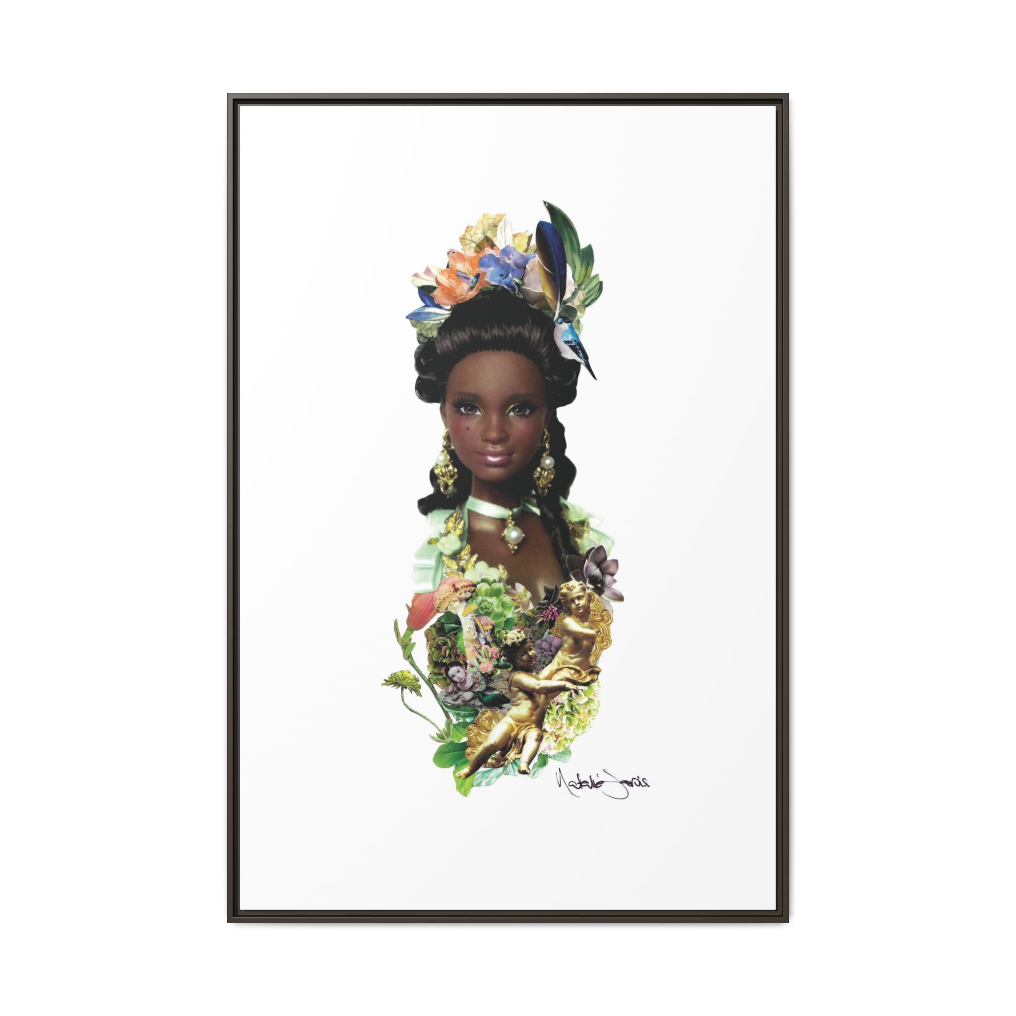 "Bridgerton Barbie" by Natalie Jarvis - Matte Canvas, Framed (Multi-color) - Image 9