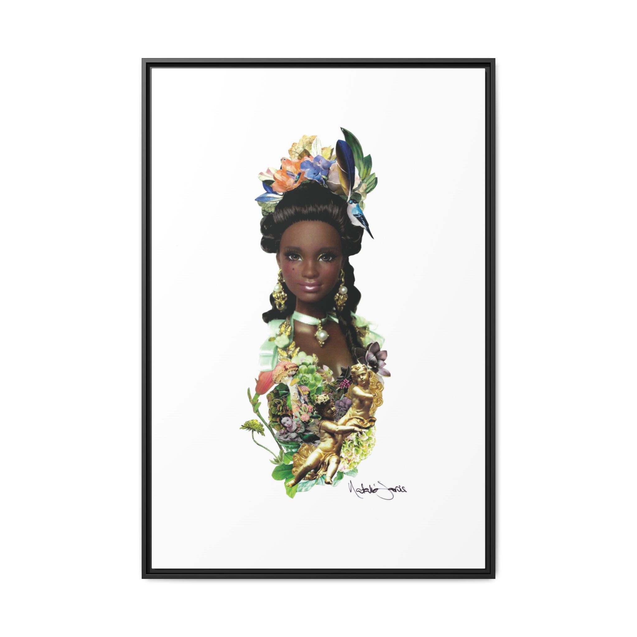 "Bridgerton Barbie" by Natalie Jarvis - Matte Canvas, Framed (Multi-color) - Image 17