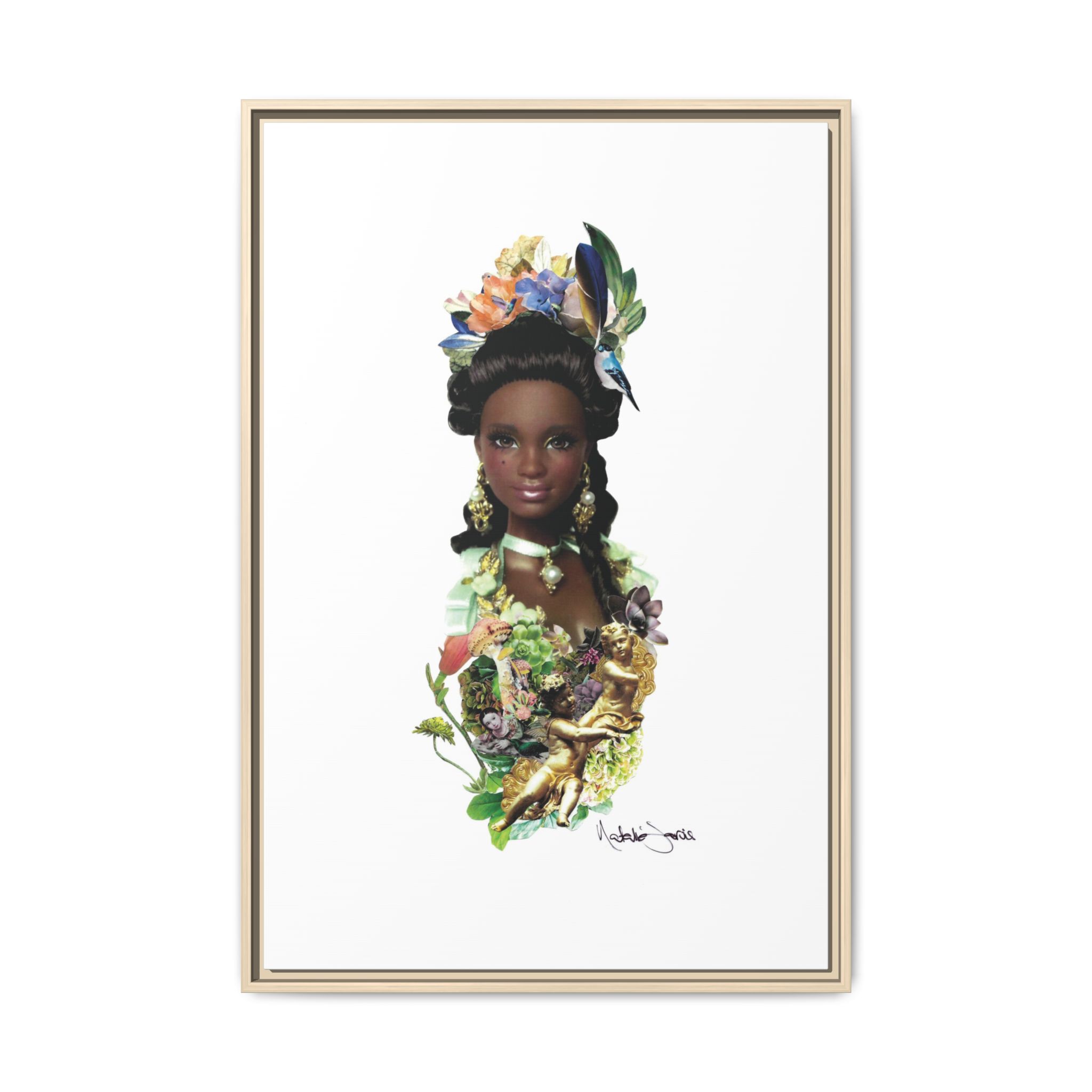 "Bridgerton Barbie" by Natalie Jarvis - Matte Canvas, Framed (Multi-color) - Image 50