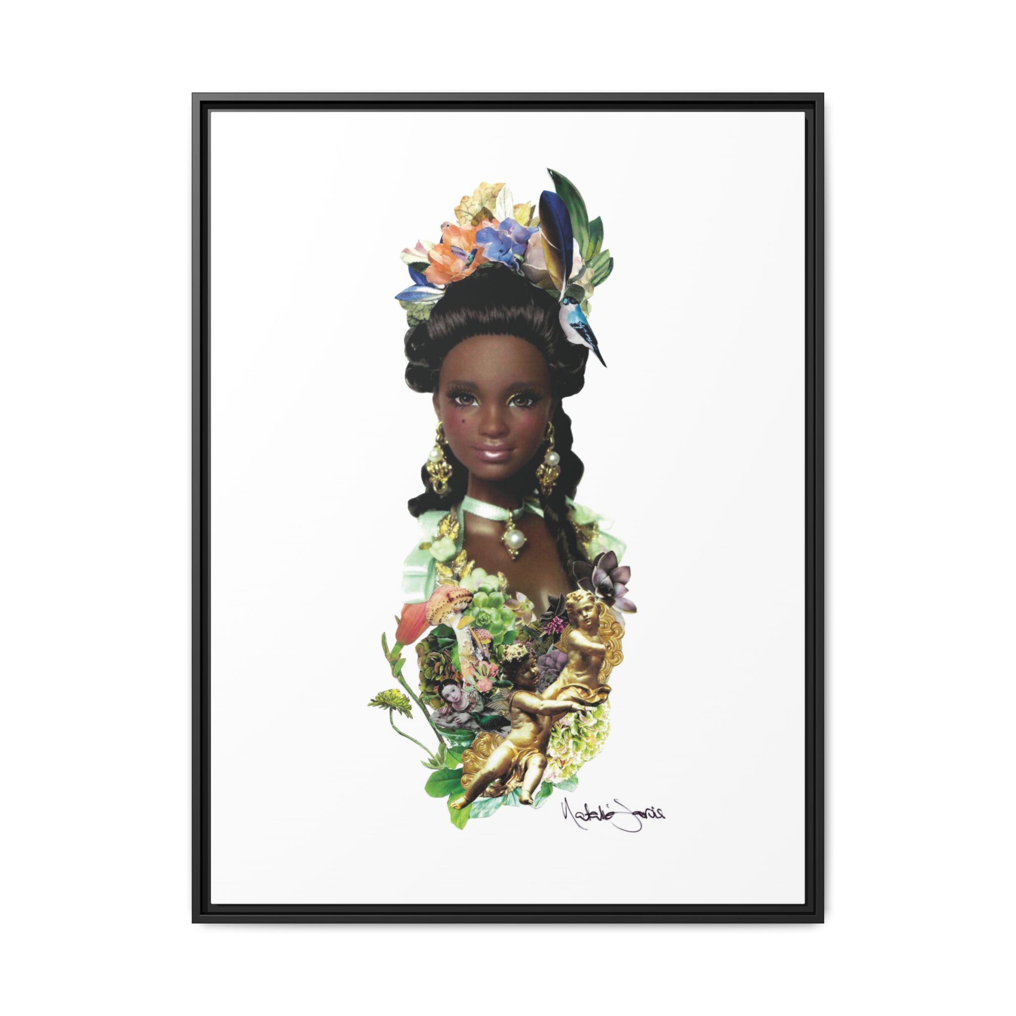 "Bridgerton Barbie" by Natalie Jarvis - Matte Canvas, Framed (Multi-color) - Image 8