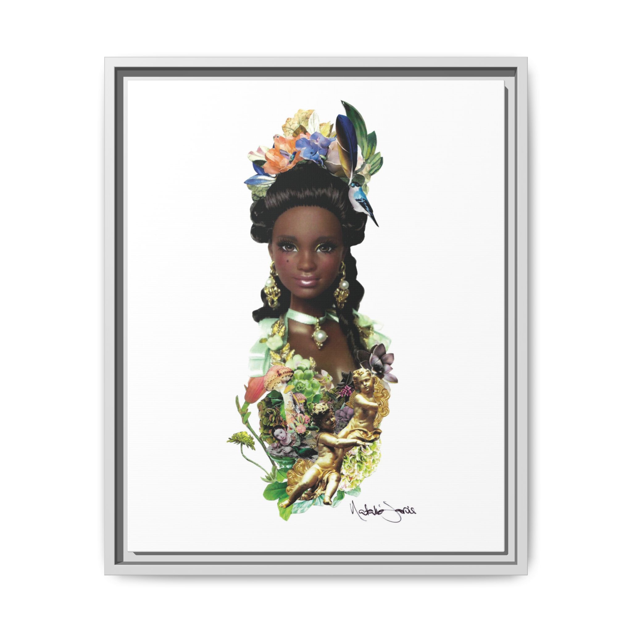 "Bridgerton Barbie" by Natalie Jarvis - Matte Canvas, Framed (Multi-color) - Image 34