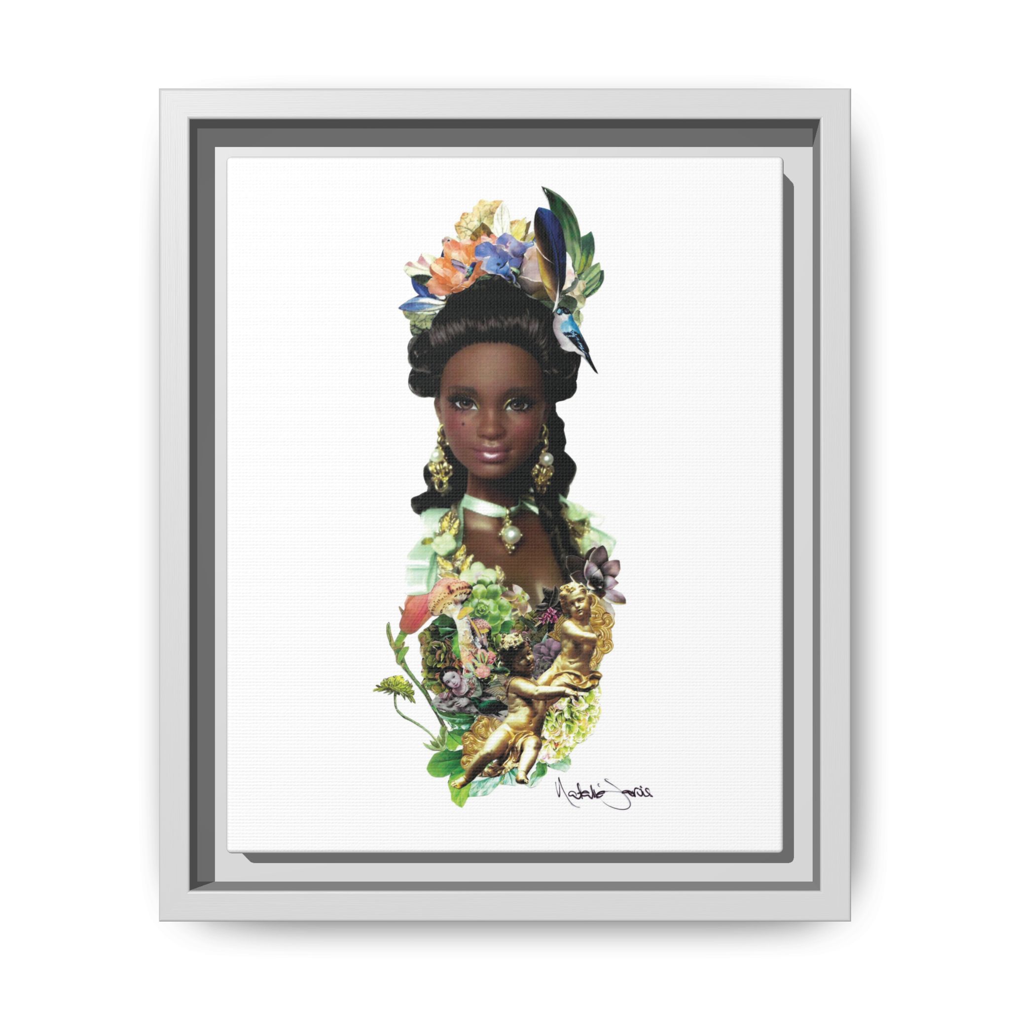 "Bridgerton Barbie" by Natalie Jarvis - Matte Canvas, Framed (Multi-color) - Image 31
