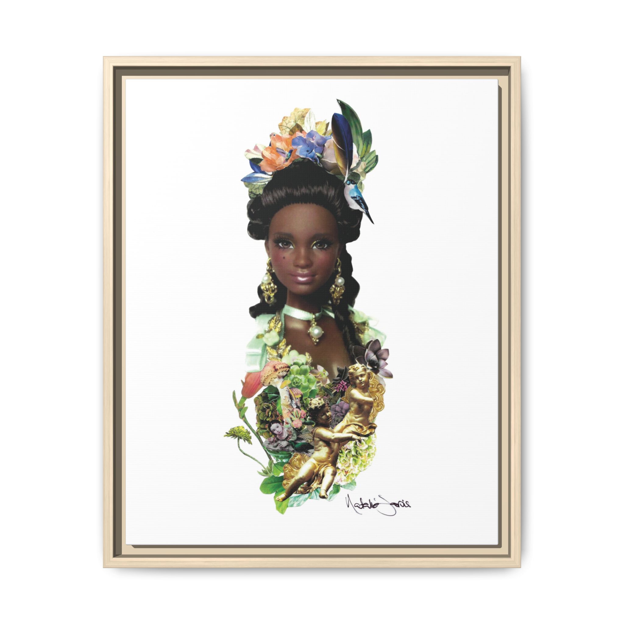 "Bridgerton Barbie" by Natalie Jarvis - Matte Canvas, Framed (Multi-color) - Image 33