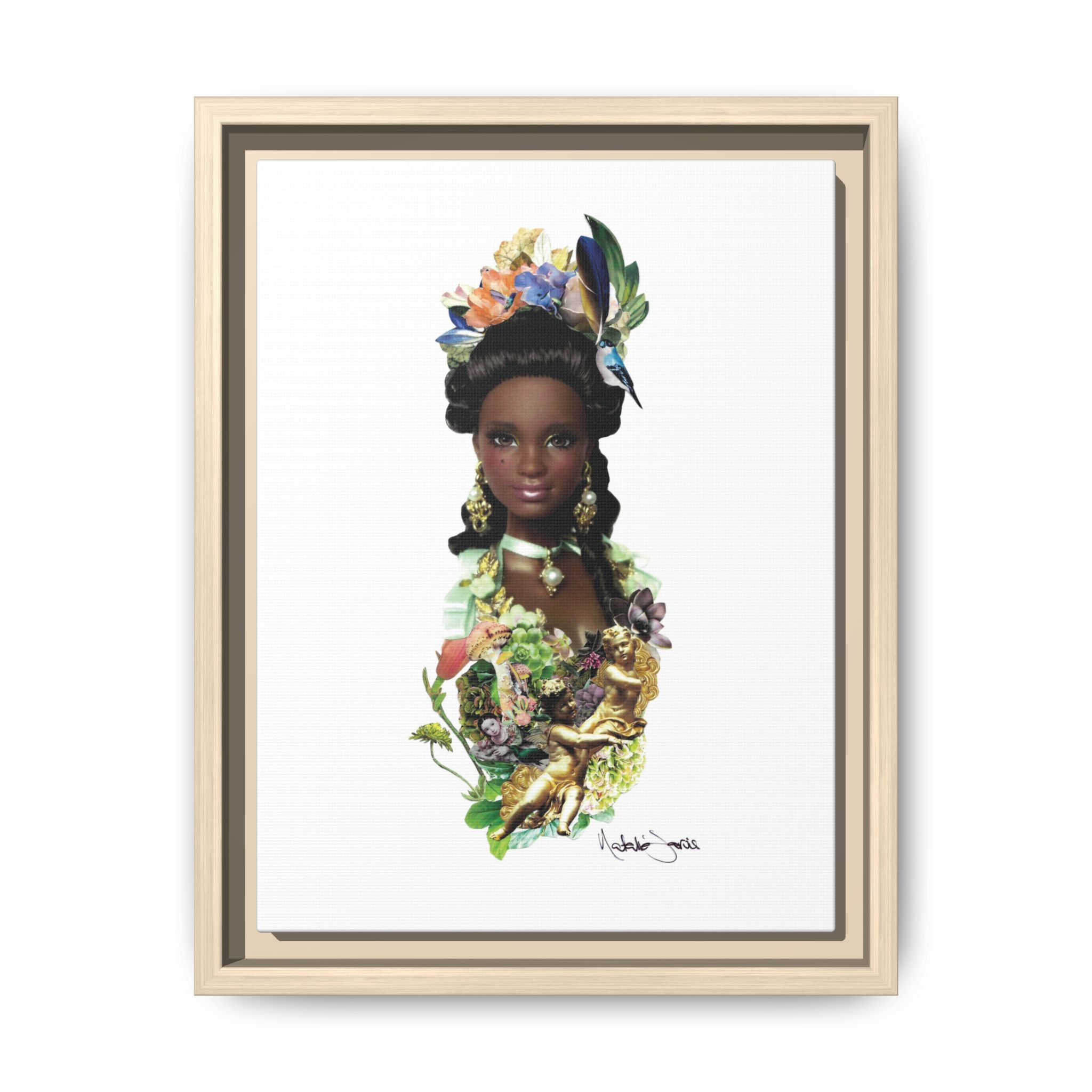 "Bridgerton Barbie" by Natalie Jarvis - Matte Canvas, Framed (Multi-color) - Image 55